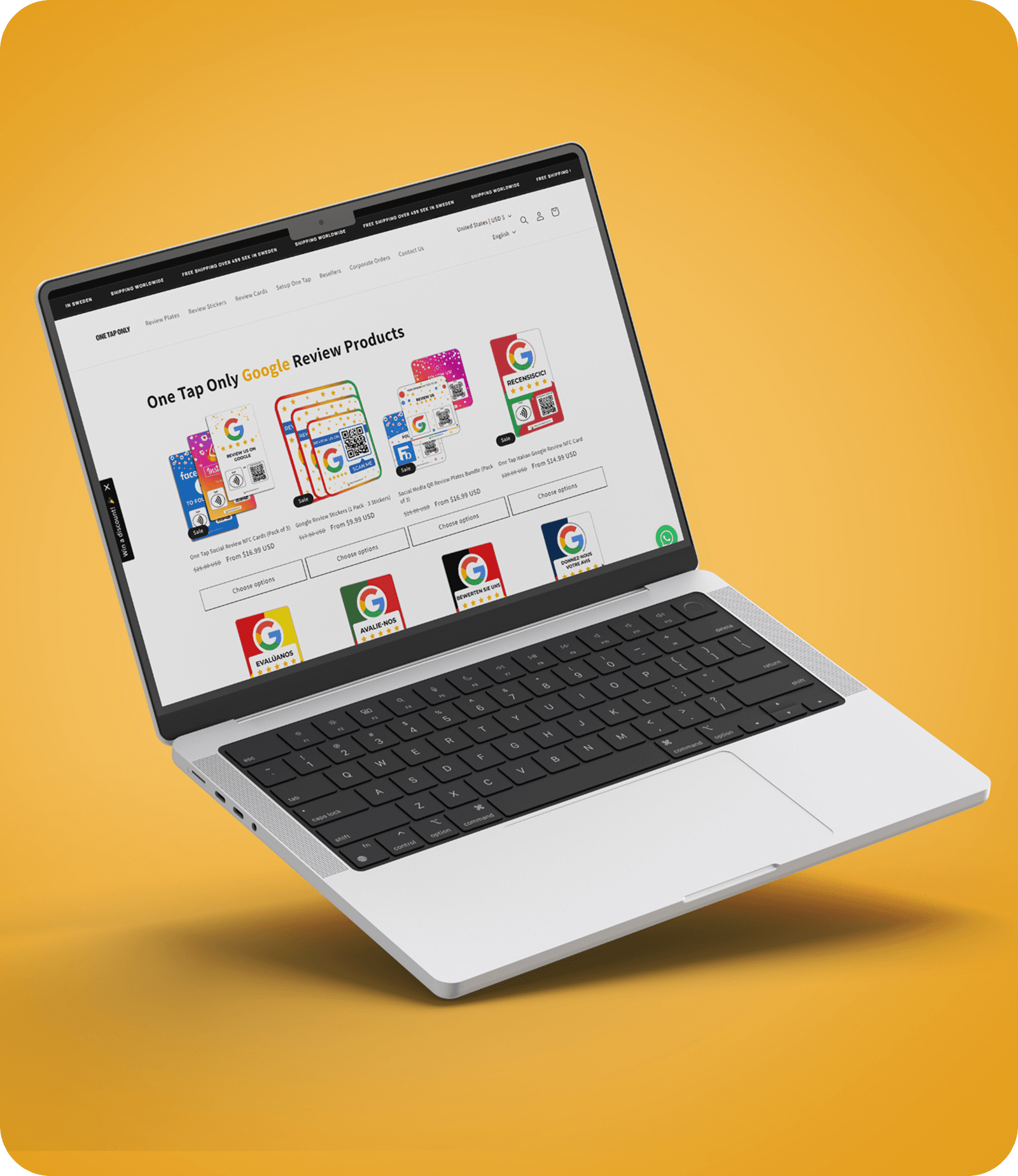 3D laptop mockup