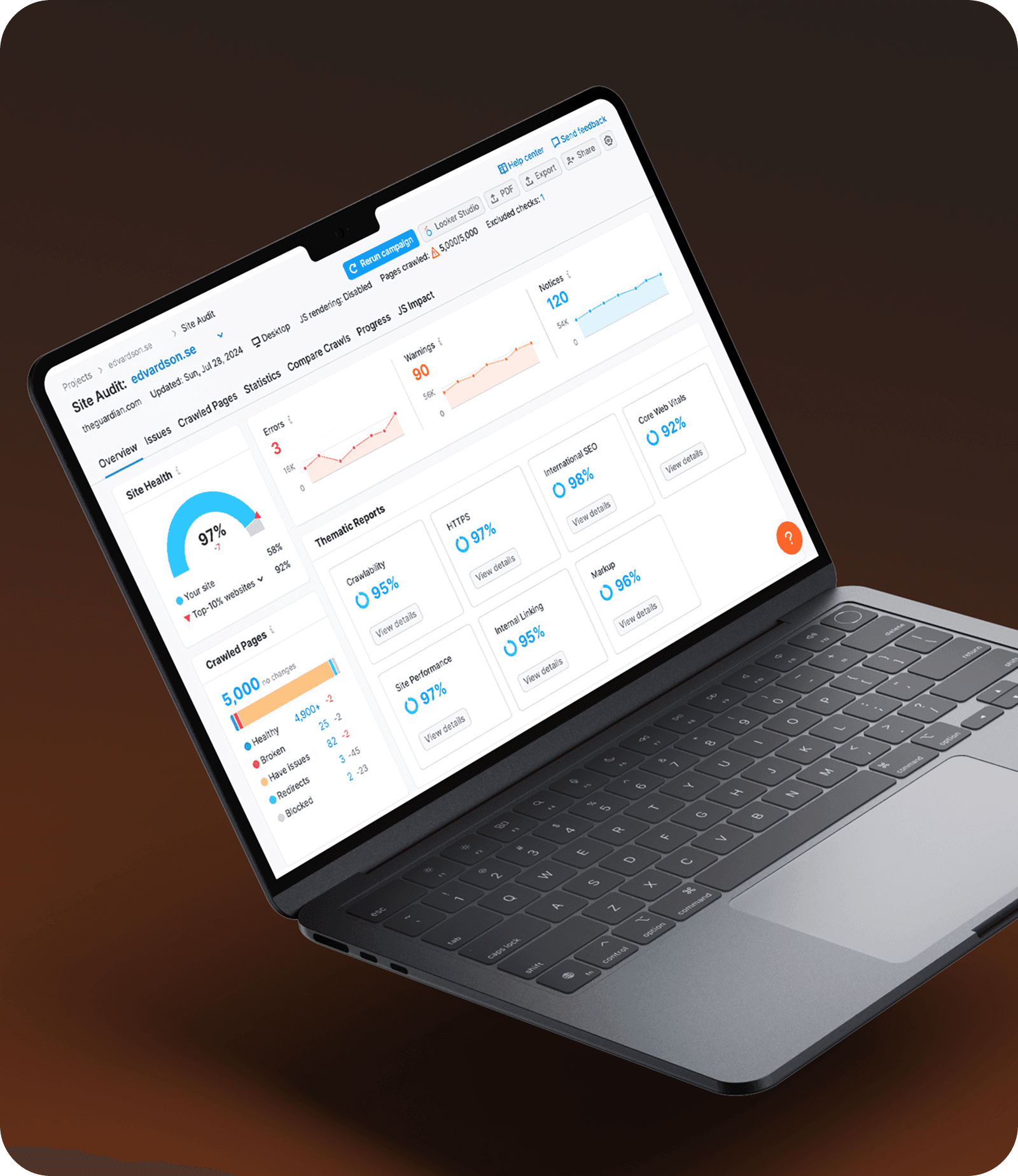 3D laptop mockup