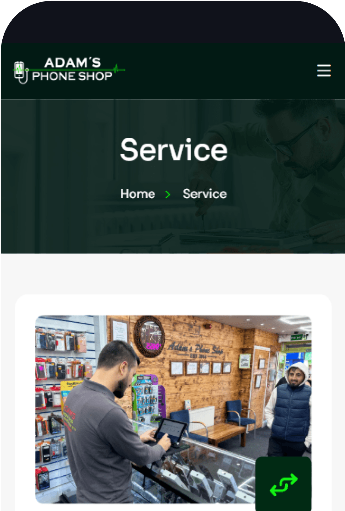 Phone filters UI (large)