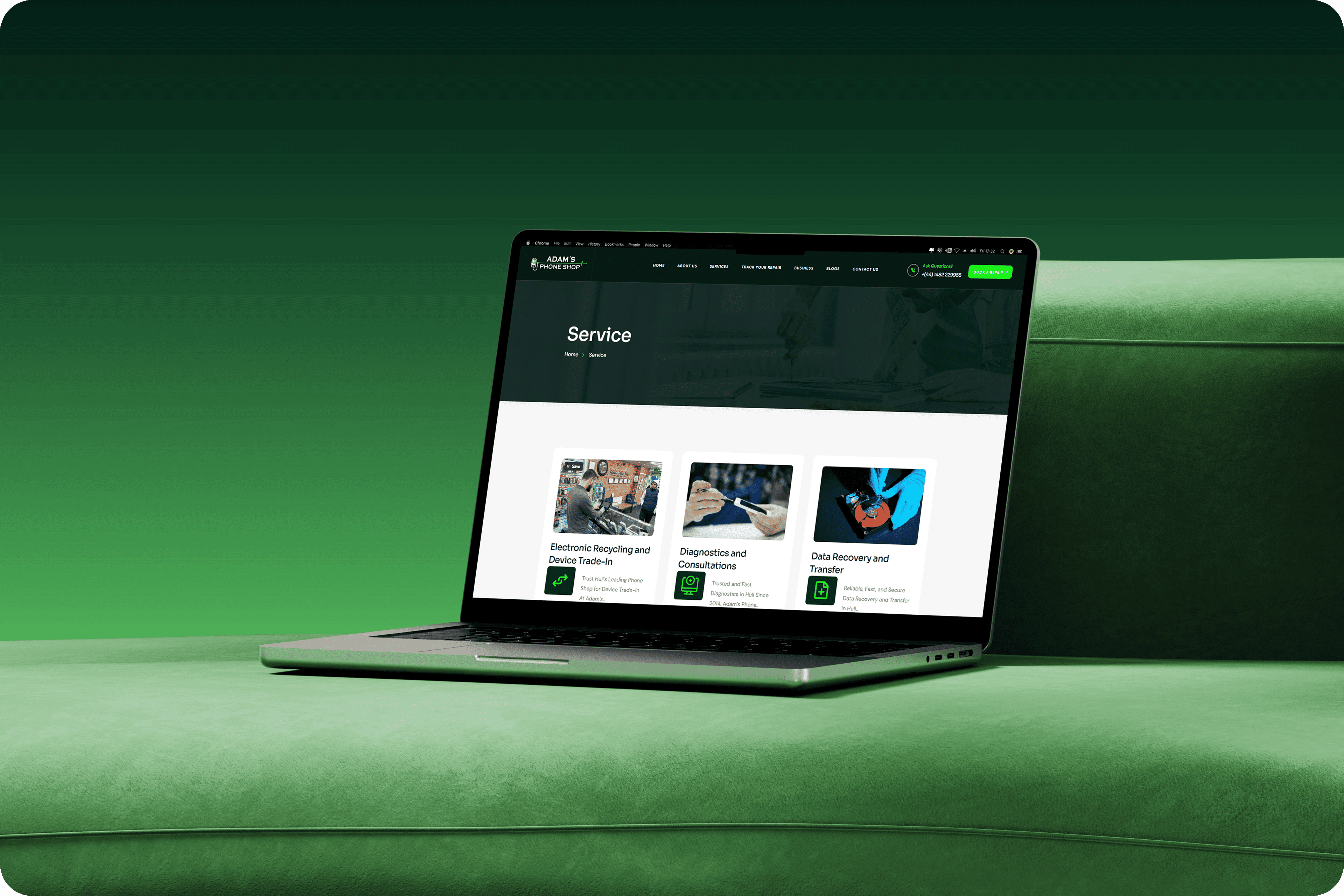 Product Categories - Laptop View
