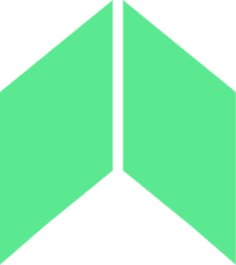 Metrik logomark highlighting building shape