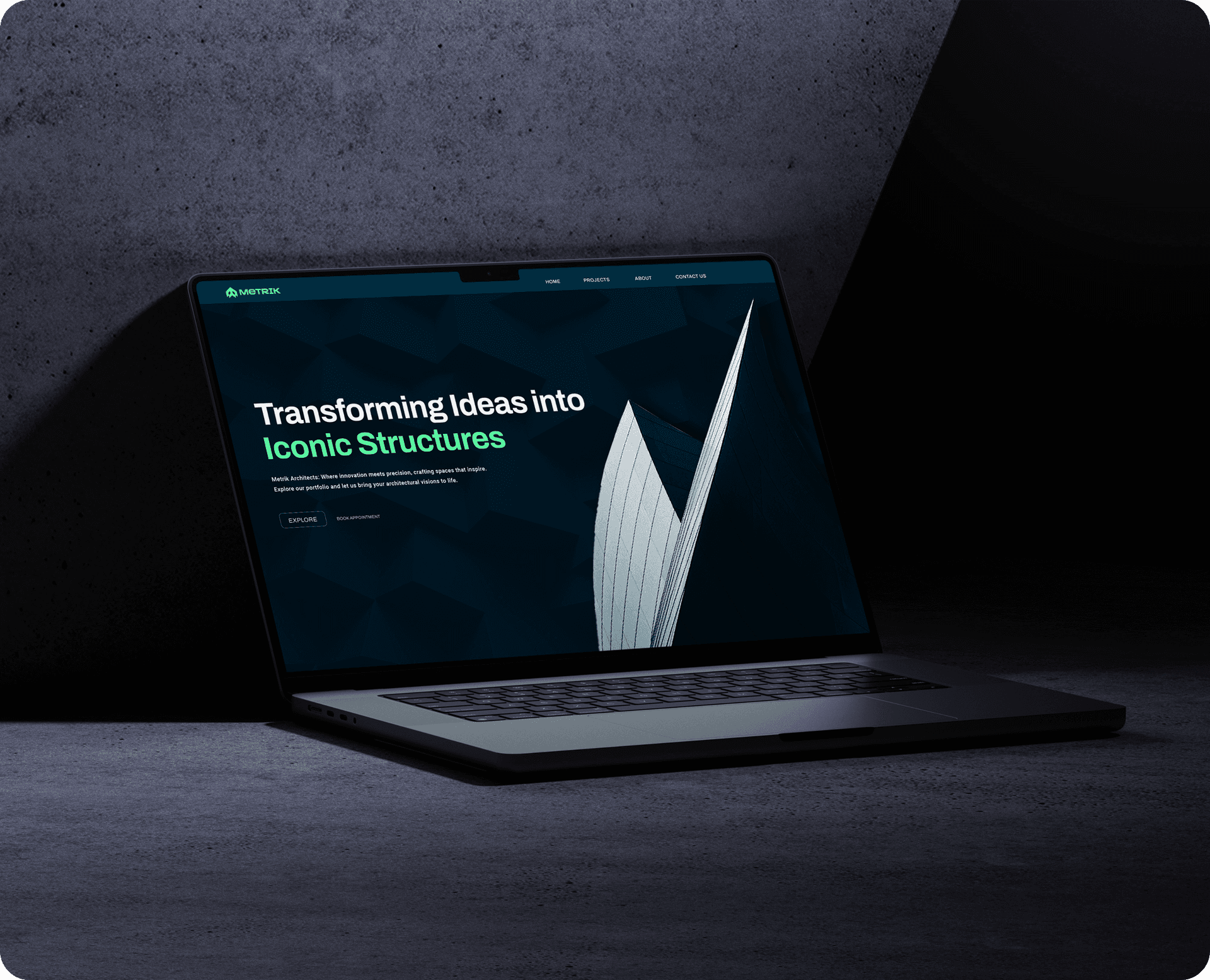 Metrik web design