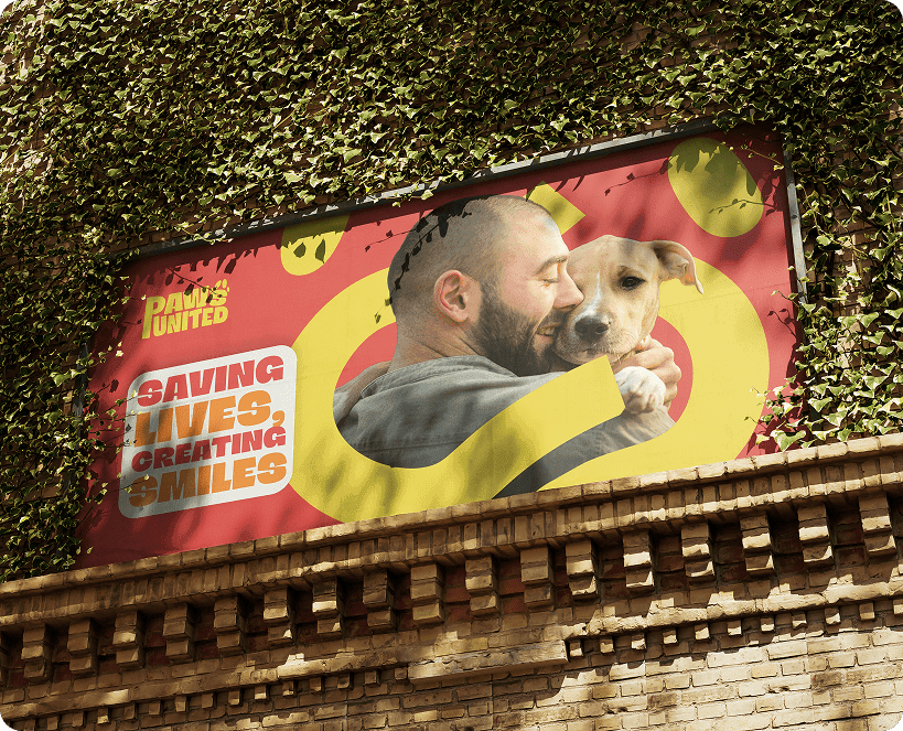 Paws united billboard