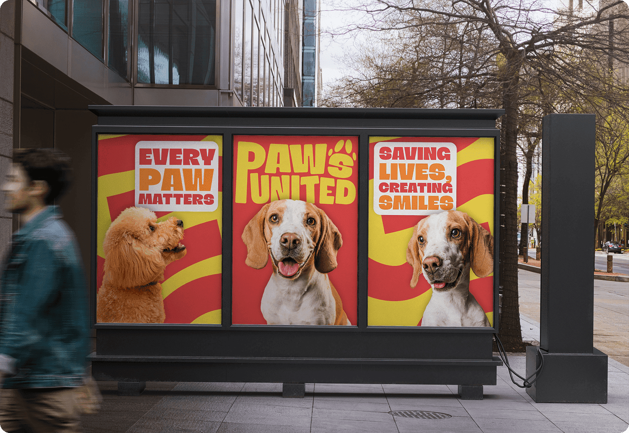 Paws united wall graphic