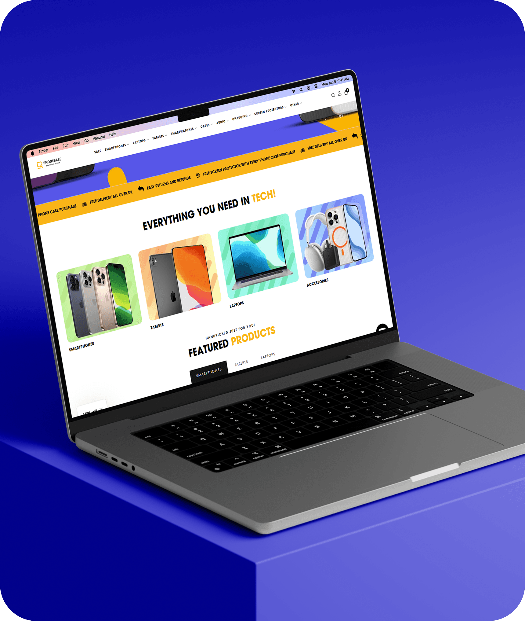 Product Categories - Mobile View