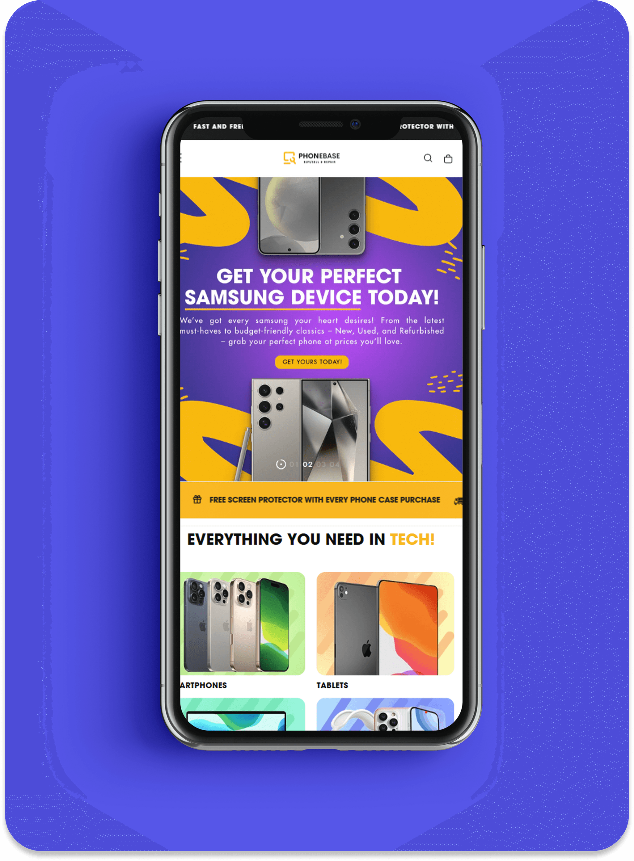Mobile store preview